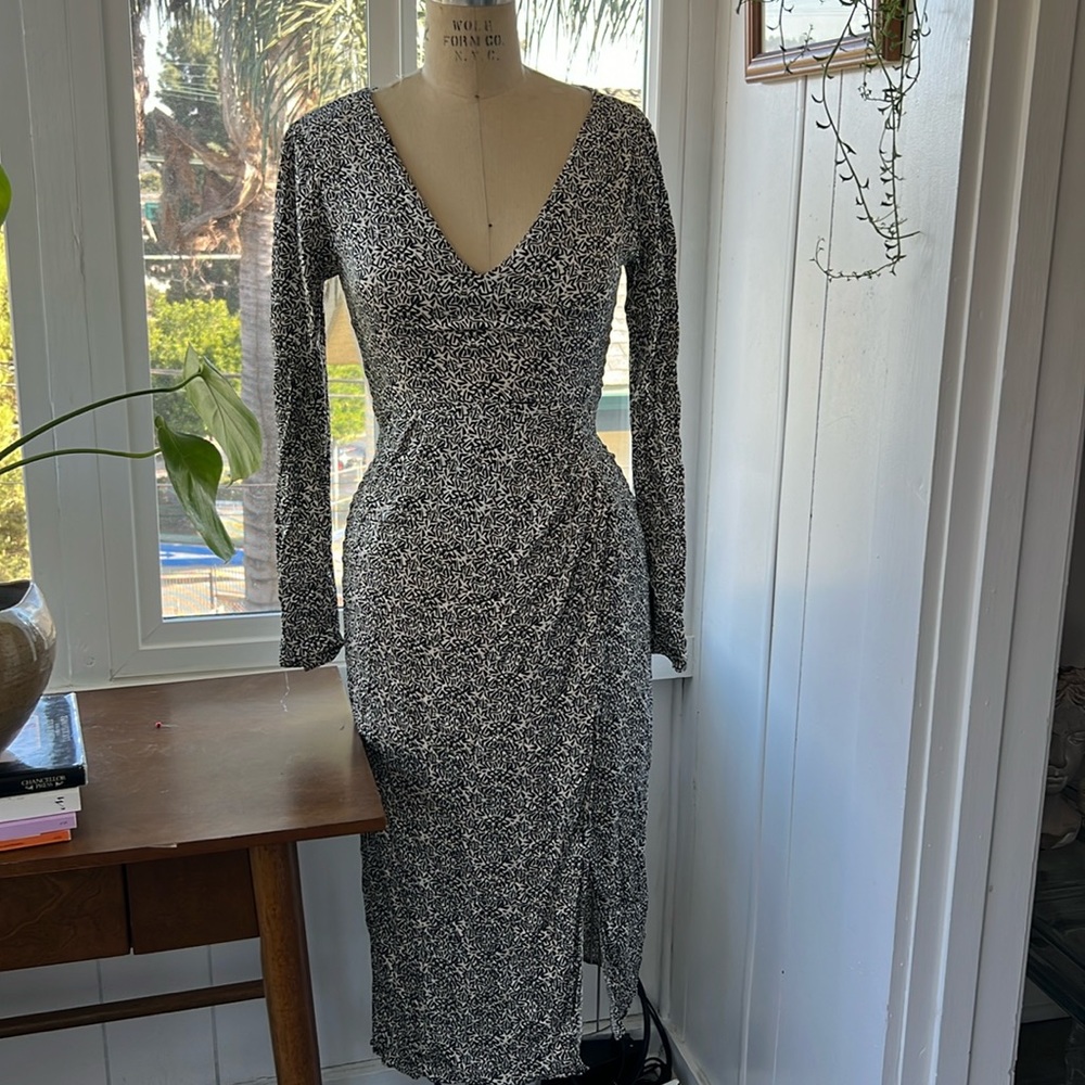 Midi printed dress
